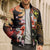 Hawaiian and Japanese Bomber Puffer Jacket Koi Fish With Kanaka Polynesian Tattoo - Polynesian Pride