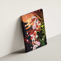 Hawaiian and Japanese Canvas Wall Art Koi Fish With Kanaka Polynesian Tattoo - Polynesian Pride