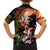 Hawaiian and Japanese Family Matching Off Shoulder Short Dress and Hawaiian Shirt Koi Fish With Kanaka Polynesian Tattoo - Polynesian Pride