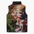 Hawaiian and Japanese Sleeveless Puffer Jacket Koi Fish With Kanaka Polynesian Tattoo - Polynesian Pride
