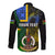 Personalised South Sea Islanders Long Sleeve Button Shirt Kanakas With Vanuatu Coat Of Arms LT14 - Polynesian Pride