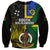 Personalised South Sea Islanders Sweatshirt Kanakas With Vanuatu Coat Of Arms LT14 Unisex Black - Polynesian Pride