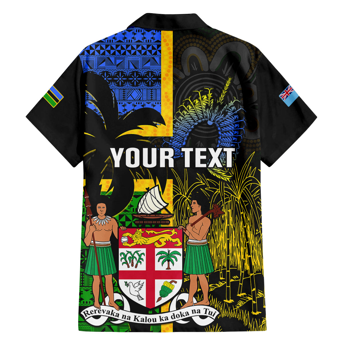Personalised South Sea Islanders Family Matching Summer Maxi Dress and Hawaiian Shirt Kanakas With Fiji Coat Of Arms LT14 - Polynesian Pride
