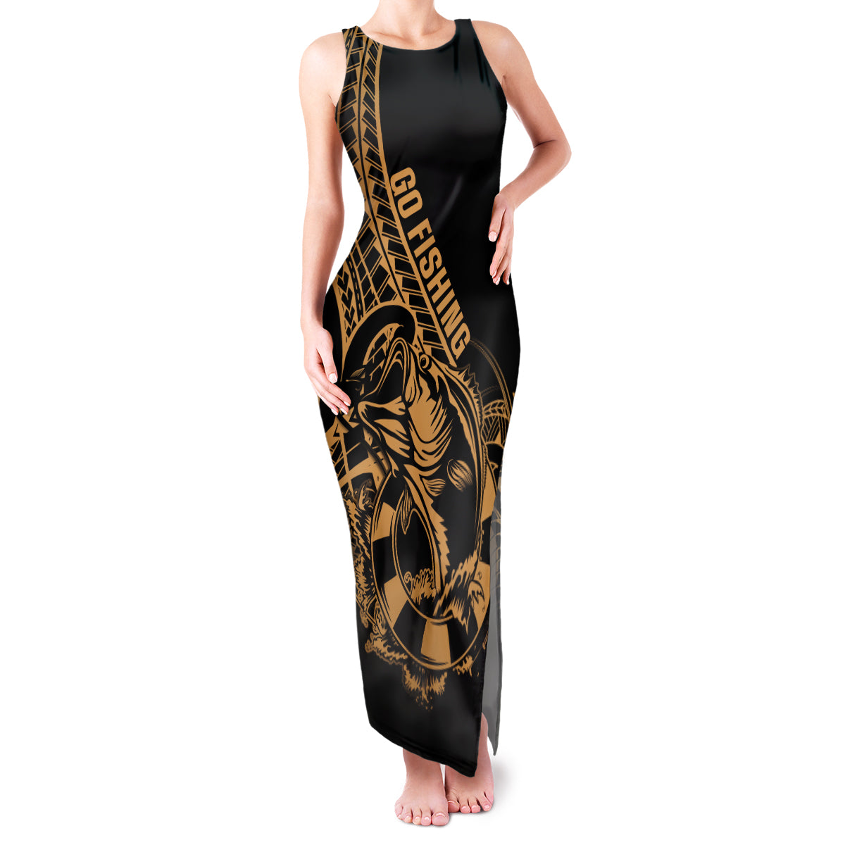 polynesia-family-matching-tank-maxi-dress-and-hawaiian-shirt-fish-hook-tattoo-go-fishing-polynesian-pattern-gold