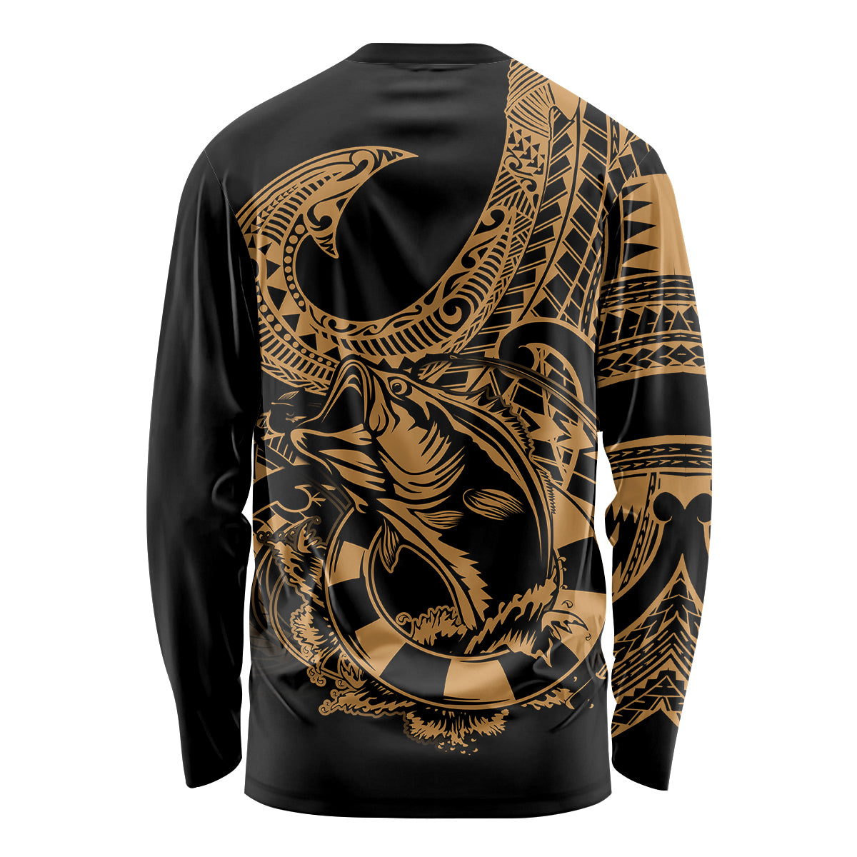 polynesia-long-sleeve-shirt-fish-hook-tattoo-go-fishing-polynesian-pattern-gold