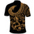 Polynesia Polo Shirt Fish Hook Tattoo Go Fishing Polynesian Pattern Gold LT14 - Polynesian Pride