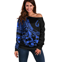 polynesia-off-shoulder-sweater-fish-hook-tattoo-go-fishing-polynesian-pattern-blue