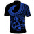Polynesia Polo Shirt Fish Hook Tattoo Go Fishing Polynesian Pattern Blue LT14 - Polynesian Pride