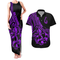 polynesia-couples-matching-tank-maxi-dress-and-hawaiian-shirt-fish-hook-tattoo-go-fishing-polynesian-pattern-purple