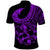 Polynesia Polo Shirt Fish Hook Tattoo Go Fishing Polynesian Pattern Purple LT14 - Polynesian Pride