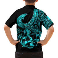 polynesia-family-matching-off-shoulder-short-dress-and-hawaiian-shirt-fish-hook-tattoo-go-fishing-polynesian-pattern-turquosie