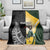 New Zealand and South Africa Rugby Custom Blanket Maori Silver Fern Springbok Together - Polynesian Pride