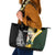 New Zealand and South Africa Rugby Custom Leather Tote Bag Maori Silver Fern Springbok Together - Polynesian Pride