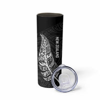 New Zealand and South Africa Rugby Skinny Tumbler Maori Silver Fern Springbok Together - Polynesian Pride
