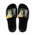 New Zealand and South Africa Rugby Custom Slide Sandals Maori Silver Fern Springbok Together - Polynesian Pride