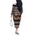 Bula Fiji Off The Shoulder Long Sleeve Dress Fijian Tapa Masi With Hibiscus Flowers LT14 - Polynesian Pride