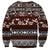 Bula Fiji Sweatshirt Fijian Tapa Masi With Hibiscus Flowers LT14 - Polynesian Pride