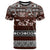 Bula Fiji T Shirt Fijian Tapa Masi With Hibiscus Flowers LT14 Brown - Polynesian Pride