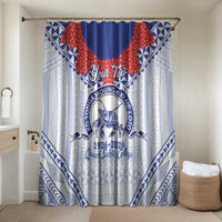 Queen Salote College 100 Years Personalized Bathroom Set Tonga QSC Heilala Lei White Ngatu Pattern