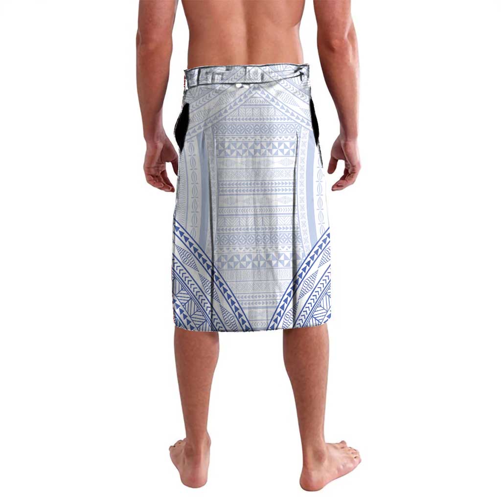 Queen Salote College 100 Years Personalized Lavalava Tonga QSC Heilala Lei White Ngatu Pattern