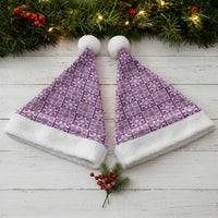 Poni Palaka Quilt Hawaii Christmas Santa Hat Hawaiian Tropical Monstera Sea Turtle