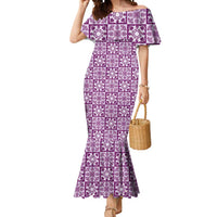 Poni Palaka Quilt Hawaii Mermaid Dress Hawaiian Tropical Monstera Sea Turtle