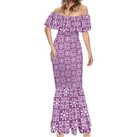 Poni Palaka Quilt Hawaii Mermaid Dress Hawaiian Tropical Monstera Sea Turtle