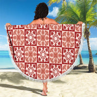 Ulaula Palaka Quilt Hawaii Beach Blanket Hawaiian Tropical Monstera Sea Turtle