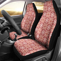 Ulaula Palaka Quilt Hawaii Car Seat Cover Hawaiian Tropical Monstera Sea Turtle