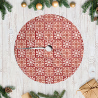 Ulaula Palaka Quilt Hawaii Tree Skirt Hawaiian Tropical Monstera Sea Turtle