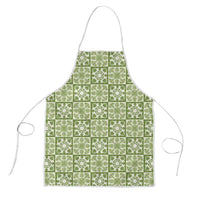 Omaomao Palaka Quilt Hawaii Apron Hawaiian Tropical Monstera Sea Turtle LT14 Green - Polynesian Pride