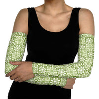 Omaomao Palaka Quilt Hawaii Arm Sleeves Hawaiian Tropical Monstera Sea Turtle LT14 - Polynesian Pride