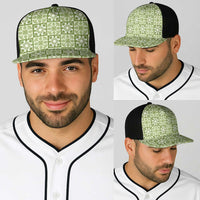 Omaomao Palaka Quilt Hawaii Baseball Net Cap Hawaiian Tropical Monstera Sea Turtle LT14 - Polynesian Pride