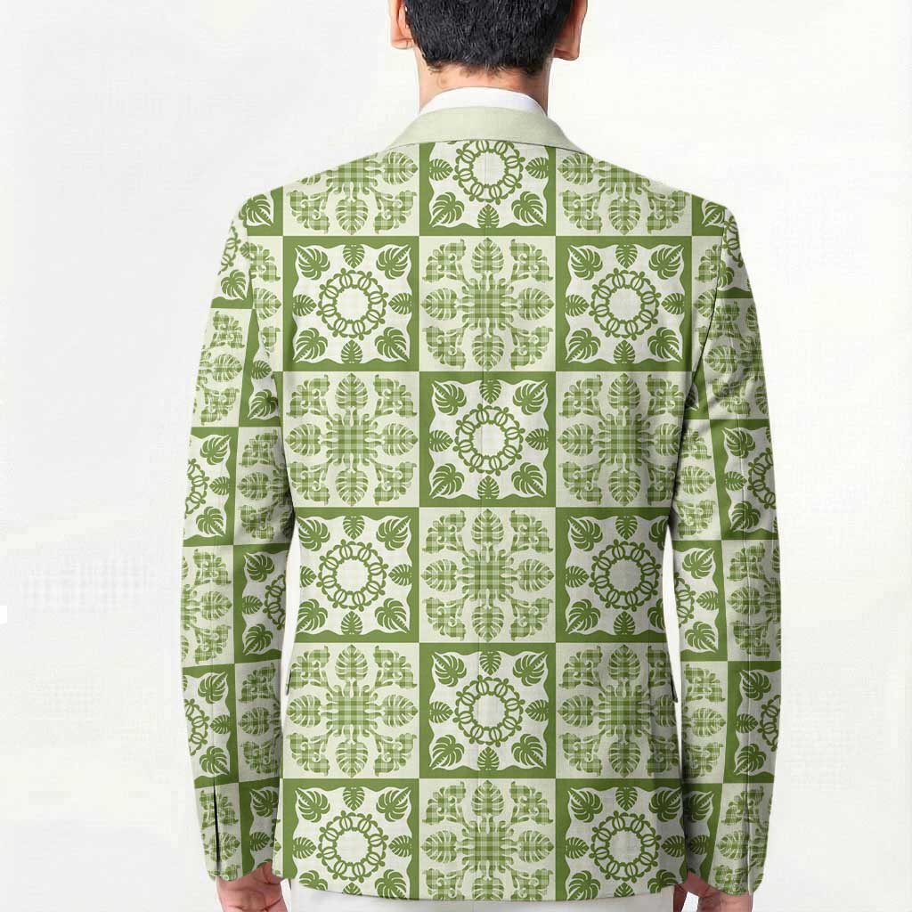 Omaomao Palaka Quilt Hawaii Blazer Hawaiian Tropical Monstera Sea Turtle LT14 - Polynesian Pride
