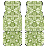Omaomao Palaka Quilt Hawaii Car Mats Hawaiian Tropical Monstera Sea Turtle