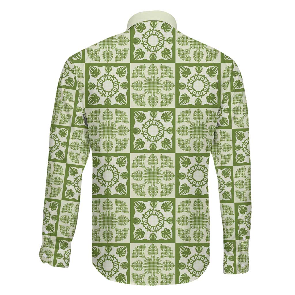 Omaomao Palaka Quilt Hawaii Family Matching Off Shoulder Short Dress and Hawaiian Shirt Hawaiian Tropical Monstera Sea Turtle