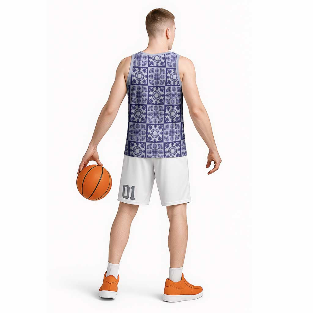 Polu Palaka Quilt Hawaii Basketball Jersey Hawaiian Tropical Monstera Sea Turtle LT14 - Polynesian Pride