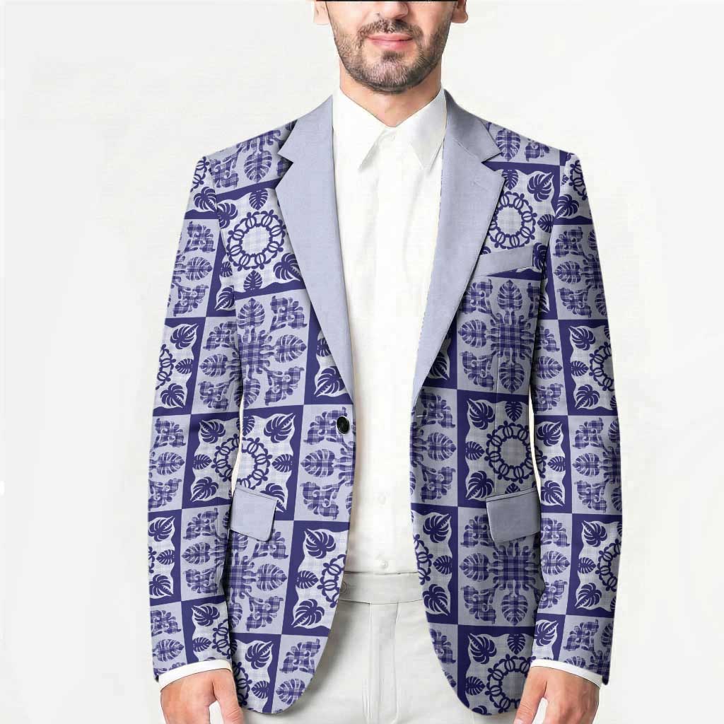 Polu Palaka Quilt Hawaii Blazer Hawaiian Tropical Monstera Sea Turtle LT14 - Polynesian Pride