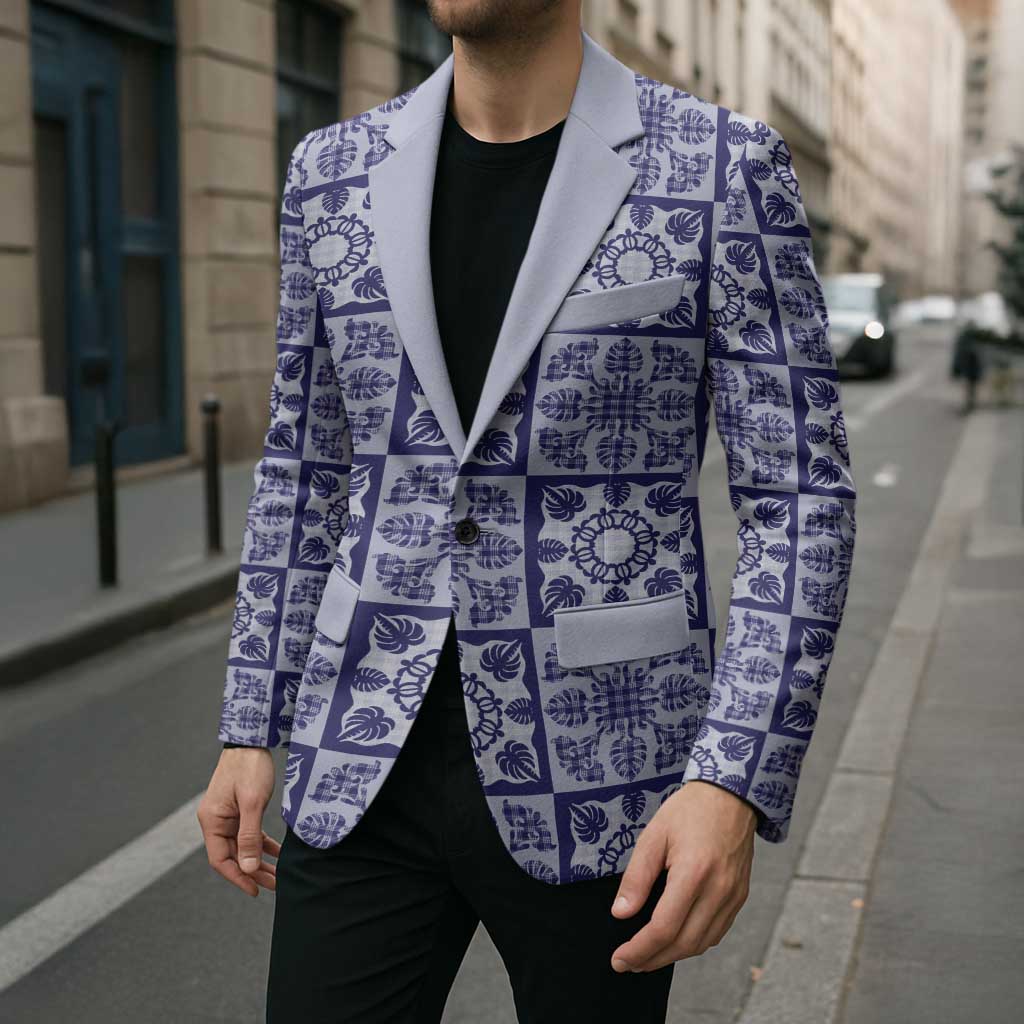 Polu Palaka Quilt Hawaii Blazer Hawaiian Tropical Monstera Sea Turtle LT14 - Polynesian Pride