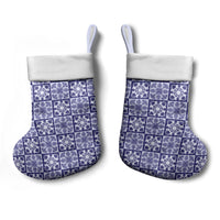 Polu Palaka Quilt Hawaii Christmas Stocking Hawaiian Tropical Monstera Sea Turtle