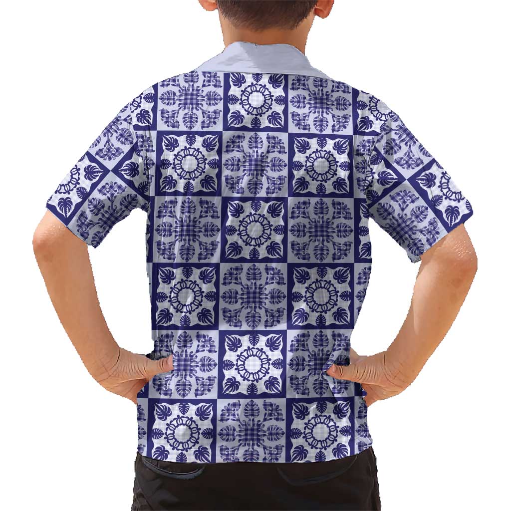 Polu Palaka Quilt Hawaii Family Matching Summer Maxi Dress and Hawaiian Shirt Hawaiian Tropical Monstera Sea Turtle LT14 - Polynesian Pride