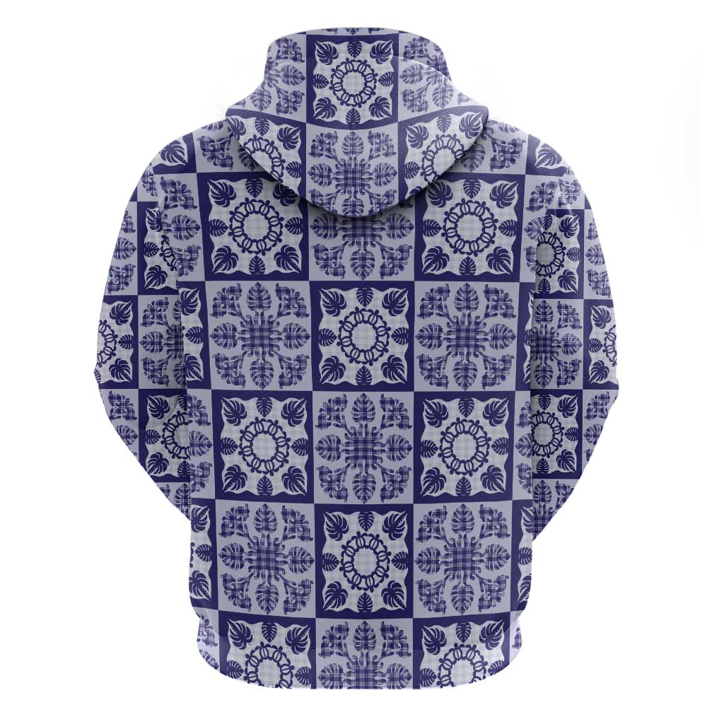Polu Palaka Quilt Hawaii Hoodie Hawaiian Tropical Monstera Sea Turtle LT14 - Polynesian Pride