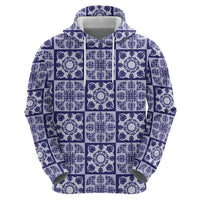 Polu Palaka Quilt Hawaii Hoodie Hawaiian Tropical Monstera Sea Turtle LT14 - Polynesian Pride