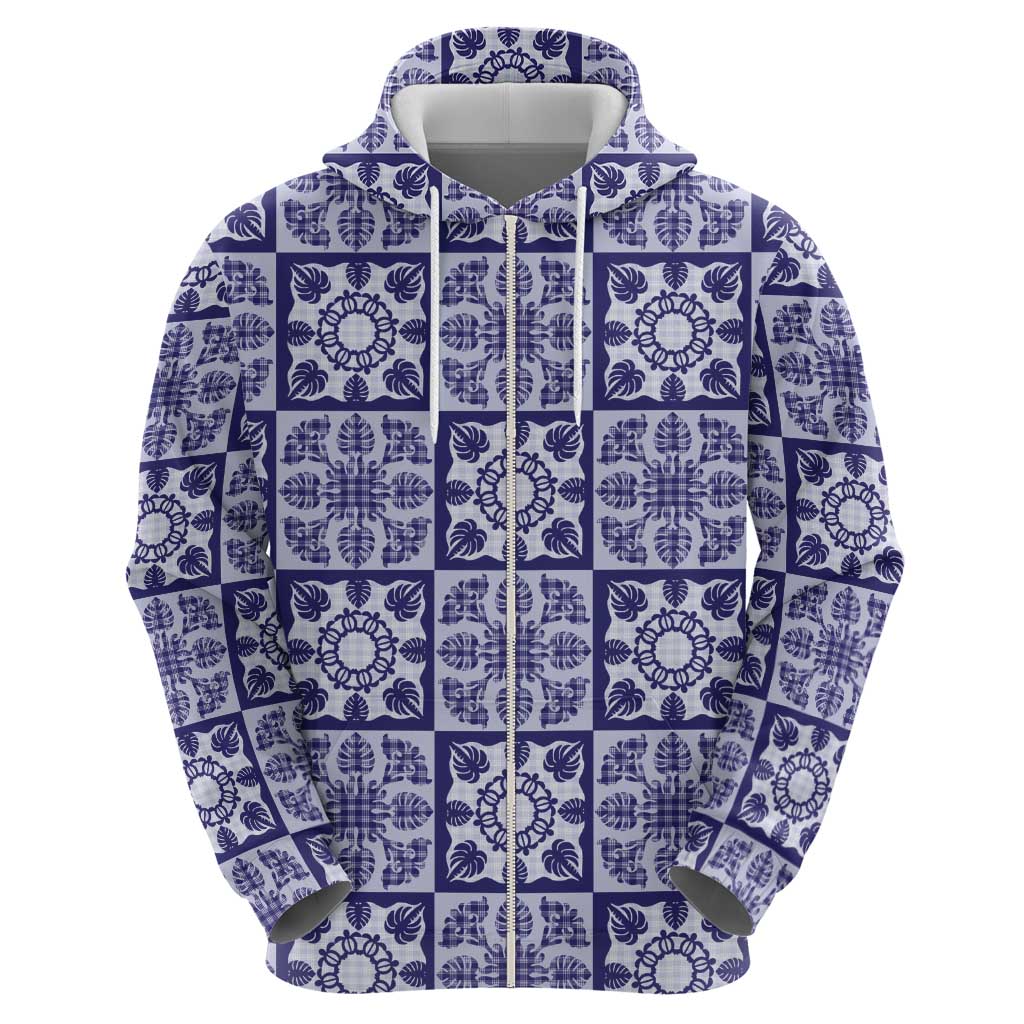 Polu Palaka Quilt Hawaii Hoodie Hawaiian Tropical Monstera Sea Turtle LT14 - Polynesian Pride
