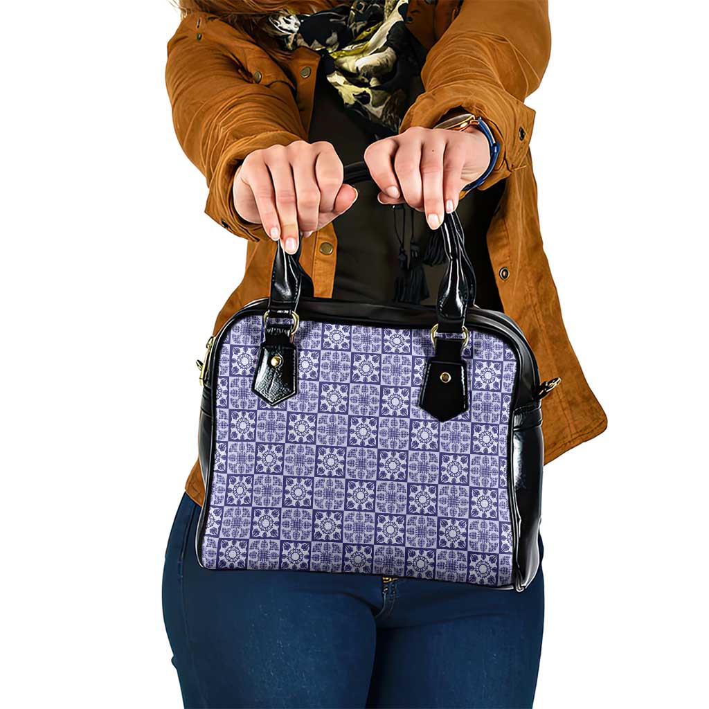 Polu Palaka Quilt Hawaii Shoulder Handbag Hawaiian Tropical Monstera Sea Turtle