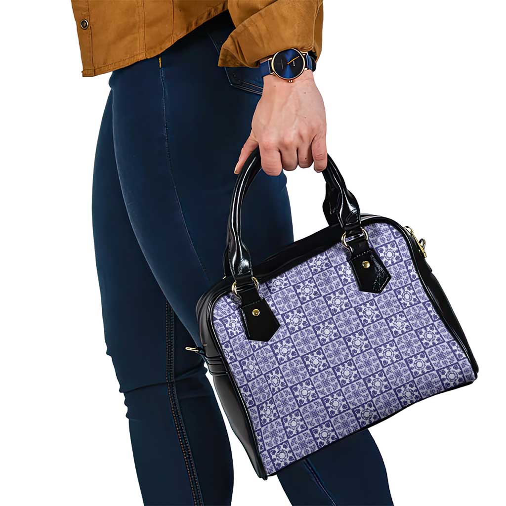 Polu Palaka Quilt Hawaii Shoulder Handbag Hawaiian Tropical Monstera Sea Turtle