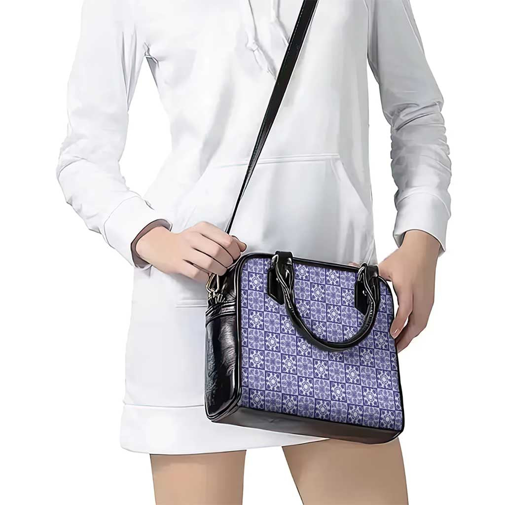 Polu Palaka Quilt Hawaii Shoulder Handbag Hawaiian Tropical Monstera Sea Turtle