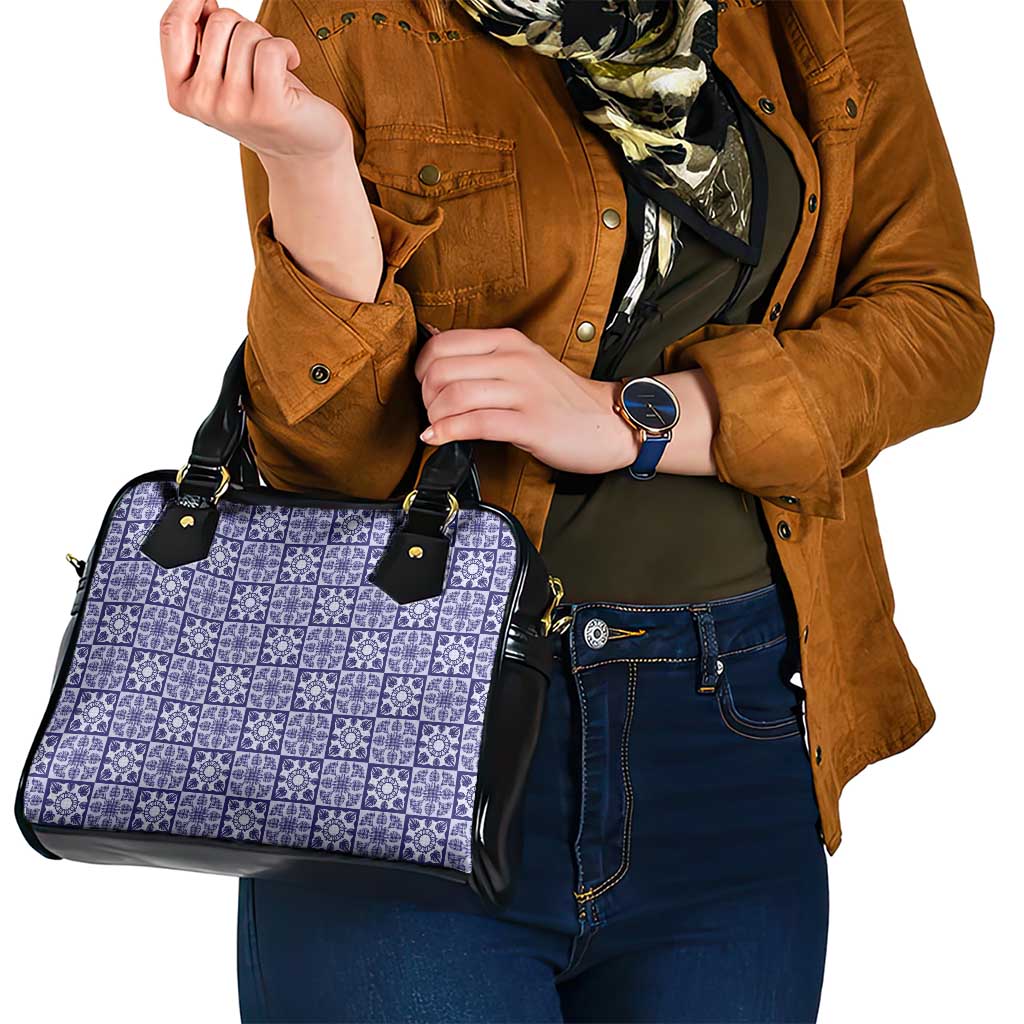 Polu Palaka Quilt Hawaii Shoulder Handbag Hawaiian Tropical Monstera Sea Turtle