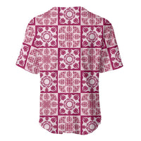 Akala Palaka Quilt Hawaii Baseball Jersey Hawaiian Tropical Monstera Sea Turtle LT14 - Polynesian Pride
