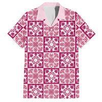 Akala Palaka Quilt Hawaii Hawaiian Shirt Hawaiian Tropical Monstera Sea Turtle LT14 Pink - Polynesian Pride